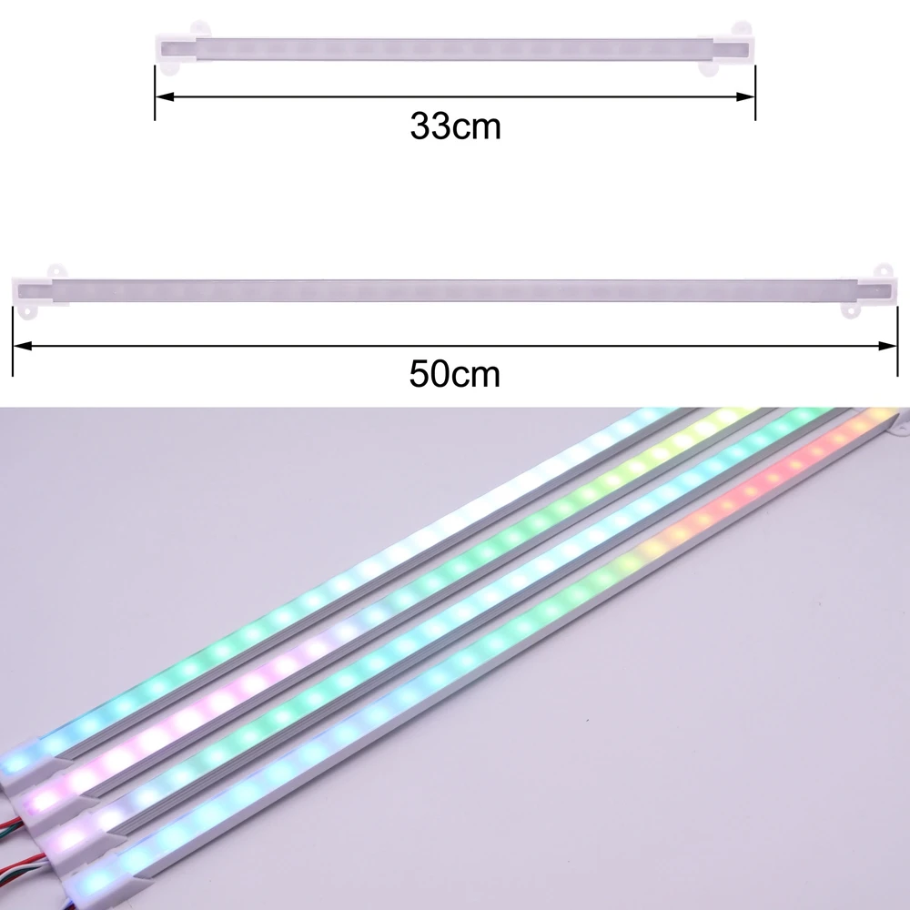 WS2811 WS2812B цветная Жесткая светодиодная RGB-лента индивидуально Адресуемая IC-панель