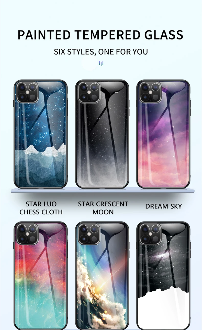 Мягкий чехол для телефона из закаленного стекла Starry Sky Xiaomi 10 Lite 5X 6X Explore ore Redmi Note 7 8