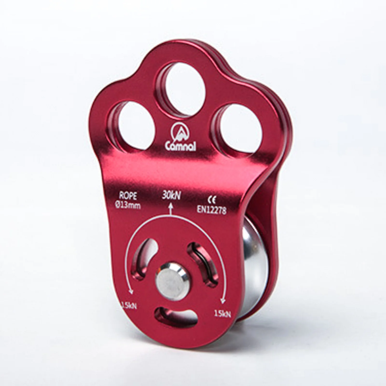 

30NK Rock Climbing Pulley Fixed Sideplate Single Sheave Pulley High Altitud Traverse Hauling Gear Outdoor Camping Survival Tool