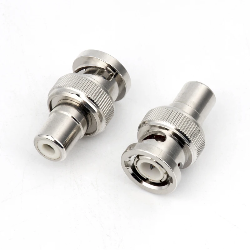 Прямой переходник с штекера BNC на гнездо RCA адаптер для камер видеонаблюдения 1