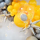 Новые лимонно-желтые воздушные шары, 10 дюймов, 12 дюймов, маленькие гелиевые шары, радужные, красочные, матовые, зеркальные, украшения вечерние