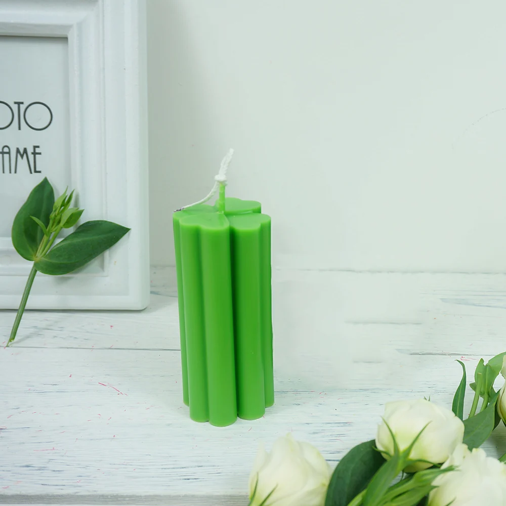 Форма для мыла ручной работы в виде клевера соевые свечи арома воск многоразовые