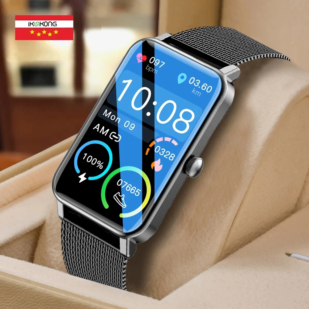 

2021 New Sports Smart Watch Men Women 1.57-inch Full Touch Fitness Tracker IP68 Waterproof Smartwatch For Huawei Xiaomi Phone