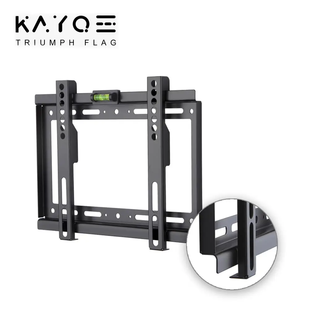 Настенный кронштейн KAYQEE BadroomFixed для телевизора низкопрофильный светодиодный 14-32