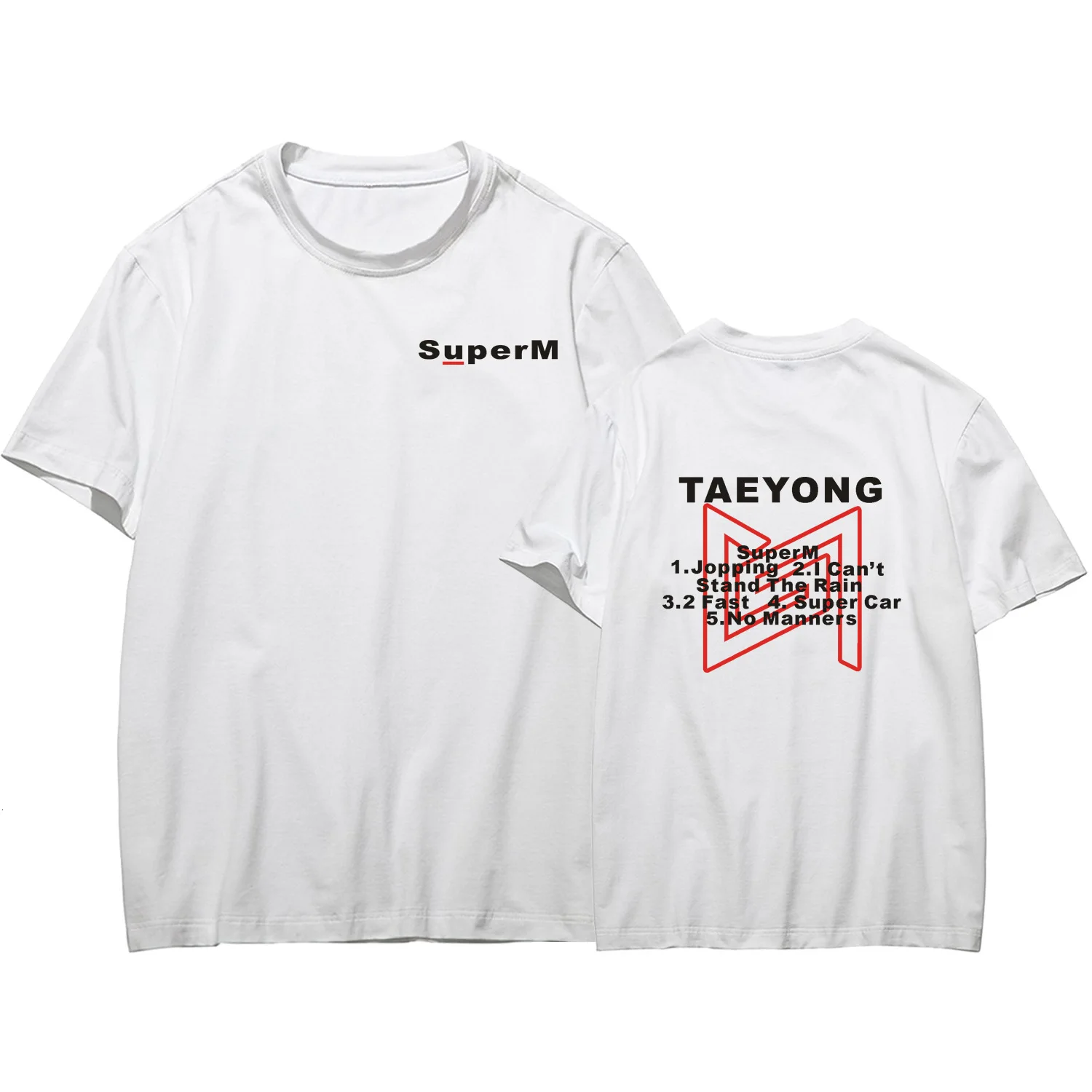 Футболка для влюбленных с коротким рукавом Super M женская футболка одежда Постер