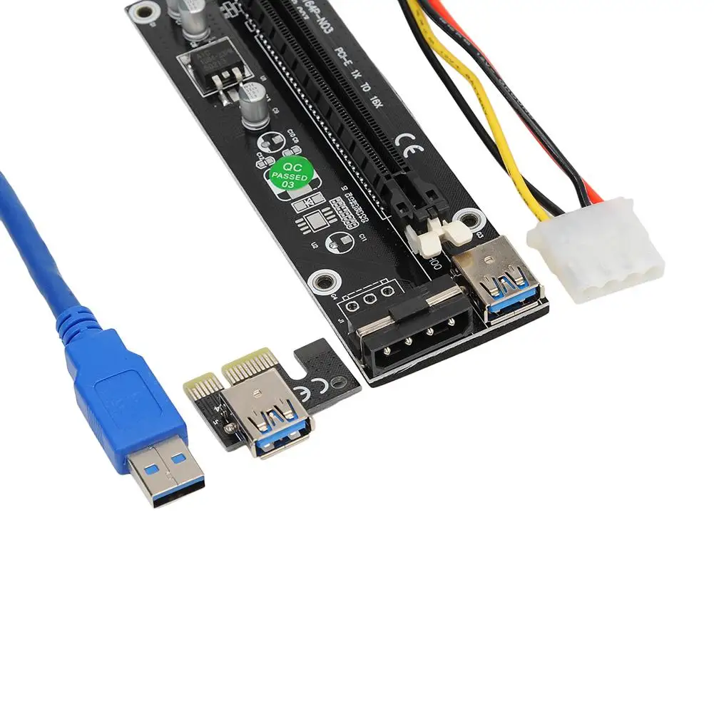 USB3.0 PCIE 1X до 16X видеокарта удлинитель майнинговая карта |