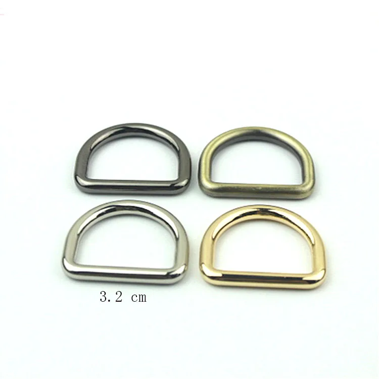 Welded d ring closed dee rings alloy round d ring for sewing parts Dog Collar Connect Metal Buckle