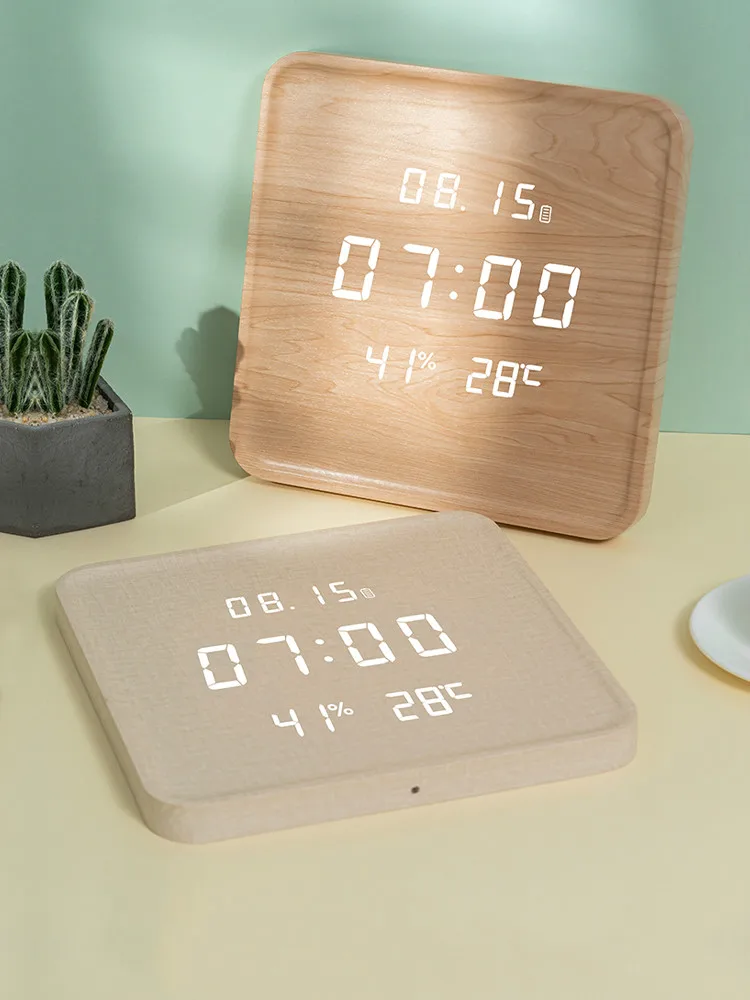 Домашние светильник светлые роскошные простые настенные часы в скандинавском