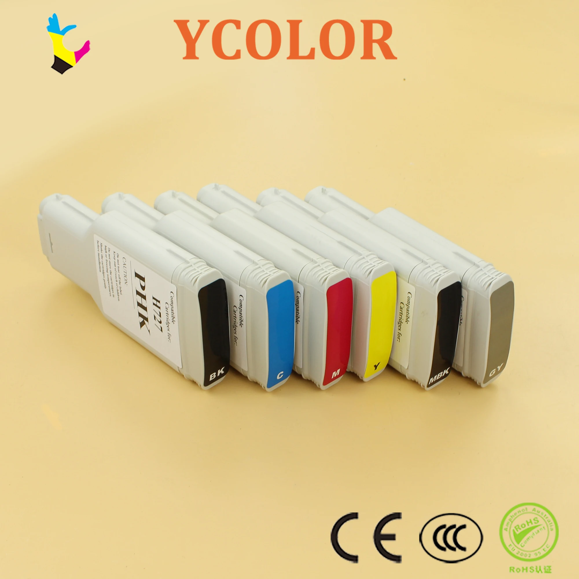 Пустой чернильный картридж для HP 727 300 мл совместимый принтеров DesignJet T920 T1500 T2500 T930