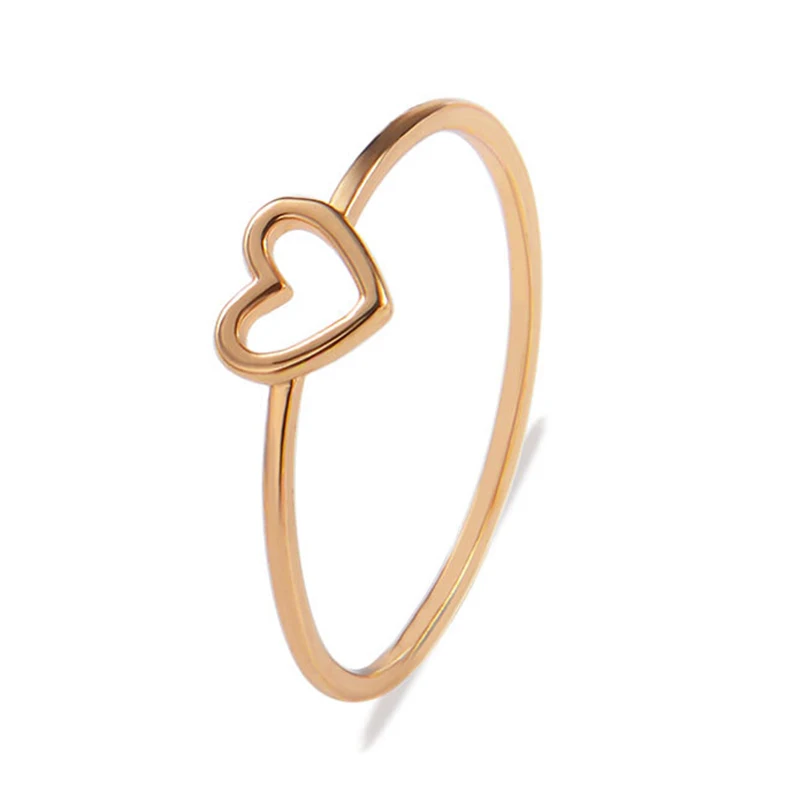 Новинка 1 шт. парные кольца в форме сердца из сплава с вырезами Вечерние вечеринки