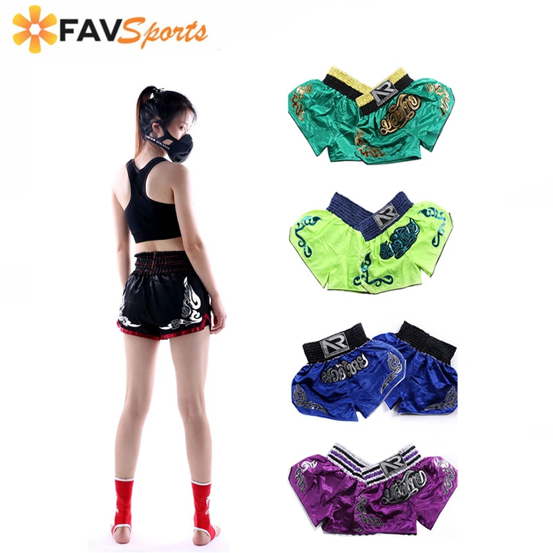Мужские и женские боксерские шорты с принтом MMA быстросохнущие штаны