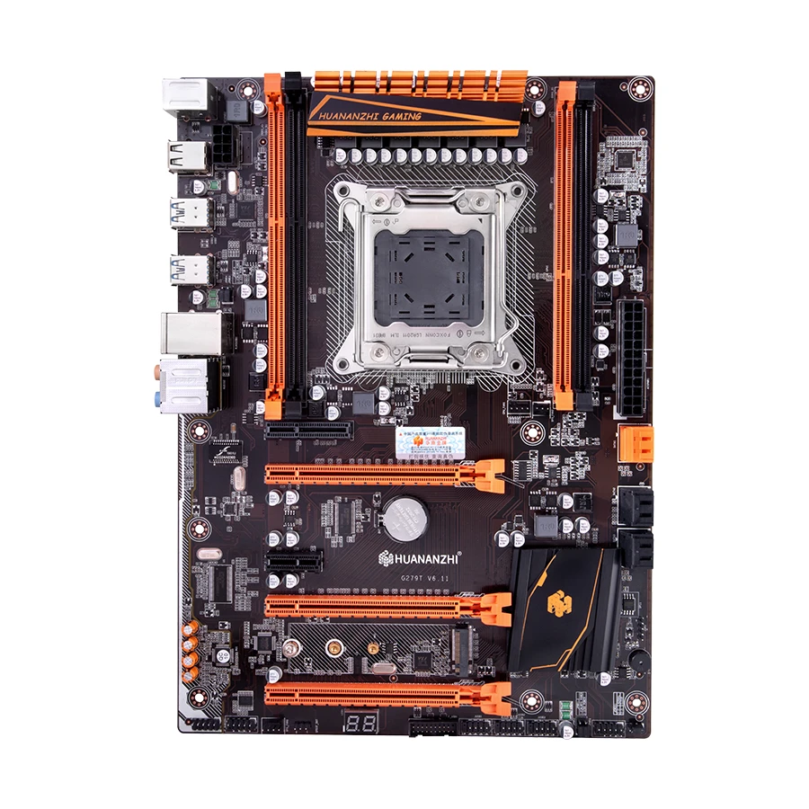 Huananzhi X79 материнская плата LGA 2011 ATX Поддержка 4*16G регистровая и ecc-память память и процессор Xeon E5 USB3.0 SATA3 PCI-E NVME M.2