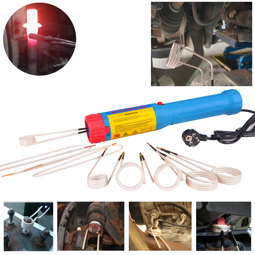 230V 1100W ZVS Handheld Mini Induction Bolt Heater For Car Service | Magnetic Heaters