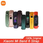 Сменный силиконовый ремешок для Xiaomi Mi Band 6, 5 цветов, 100% оригинал