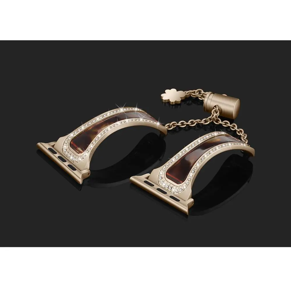 

Diamond Watch Strap for Apple watch 38 42 40 44 mm iWatch 5 4 Band Women Stainless Steel Strap Apple Watch Series 3 2 Bracelet