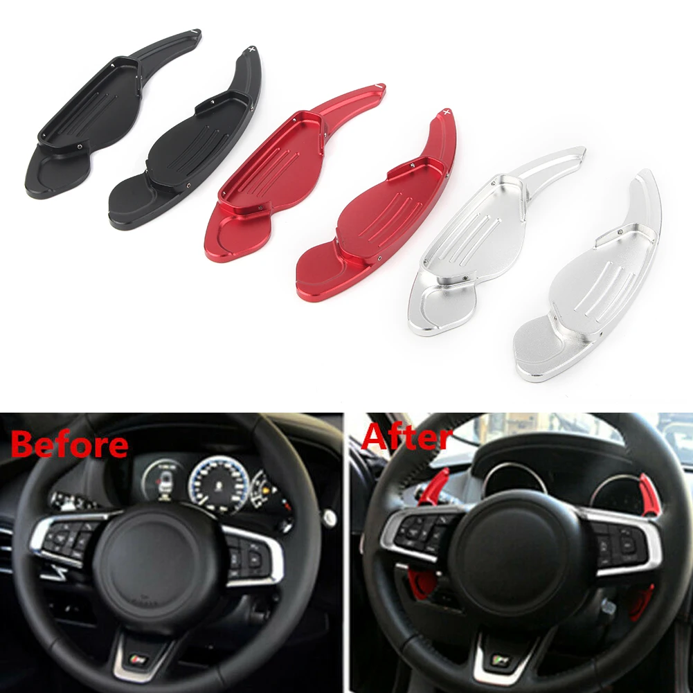 

Alloy Steering Wheel Shift Paddle 2Pcs For Land Rover Discovery Sport L550 2015 2016 2017 & Discovery 4 LR4 L319 2010-2016