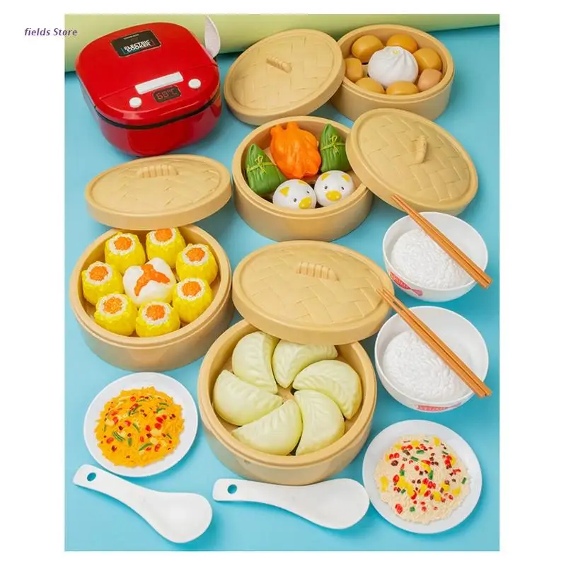 

Имитация кухонных игрушек, ролевая игра, симуляция пароварки, хлеб, кухонная утварь, посуда, игрушки для детей, малышей