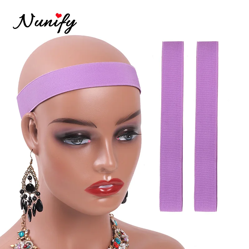 Top 10Pcs Wholesale Melt Band Nunify Wig Band For Edges Hair Accessories 3Cm Width Elastic Band For Wigs Edge Laying Band