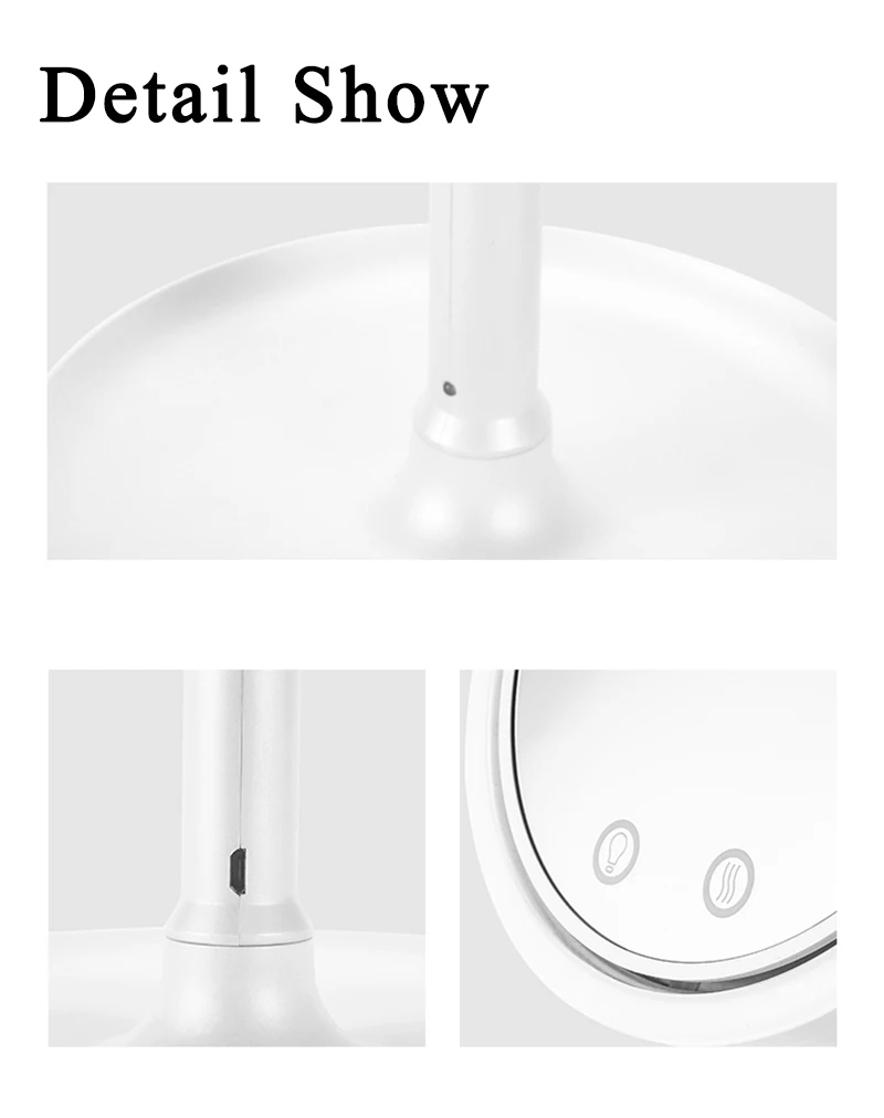 Makeup Зеркало Led с вентилятором без пота 5X Увеличительное Косметическое зеркало LED портативное мини карманное зеркало сенсорный экран стоячие зеркала зеркало для макияжа зеркало для макияжа зеркало с подсветкой зер