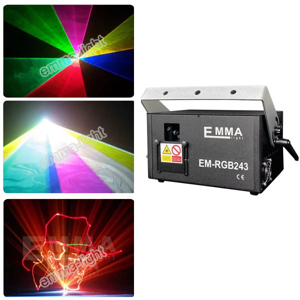 Рождественский лазерный 3D графический проектор RGB 2 Вт ILDA DMX танцевальный бар