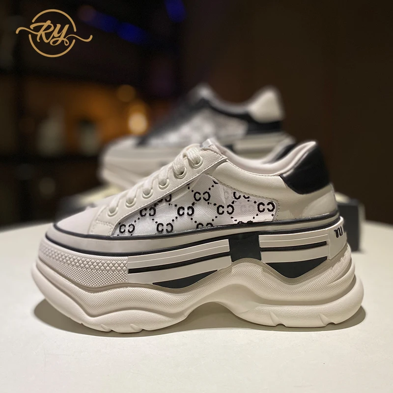 

Сандалии женские из натуральной кожи, кроссовки на платформе, в европейском стиле, RY-RELAA, весна-лето 2021