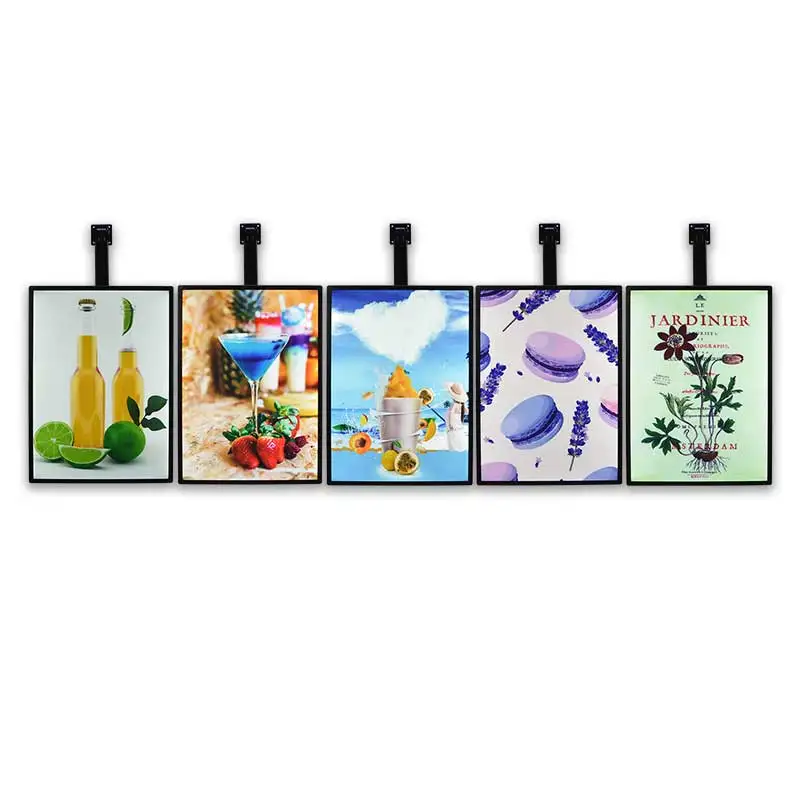 Rectangle frame display lighting indoor menu board |