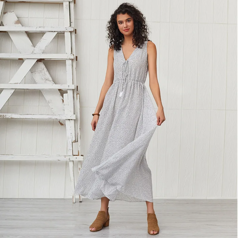 

Original design polka dot print dress popular 2021 spring and summer polka dot print dress