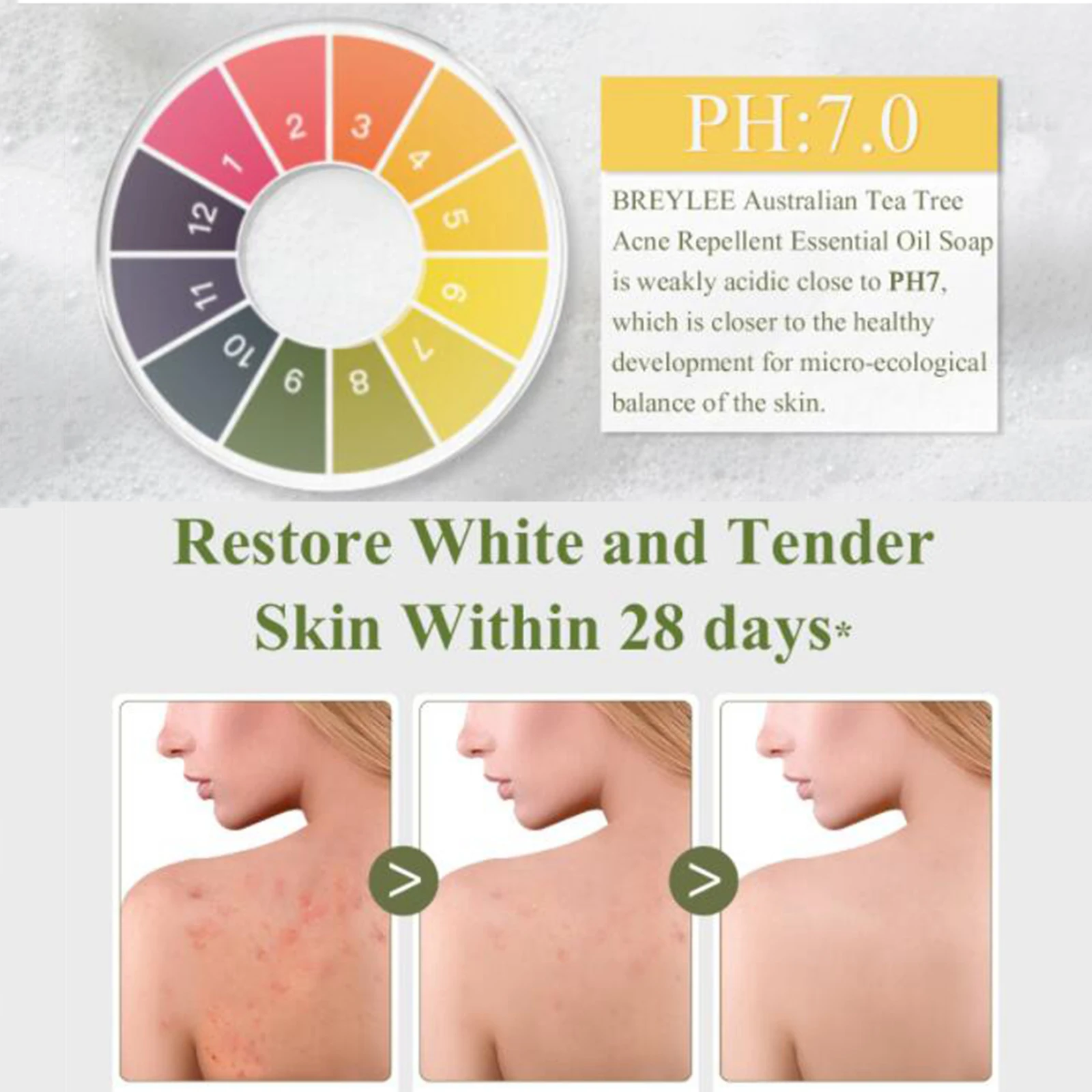 BREYLEE мыло масло лечение лица Отбеливающее для ванны глубокое очищение|Мыло| |