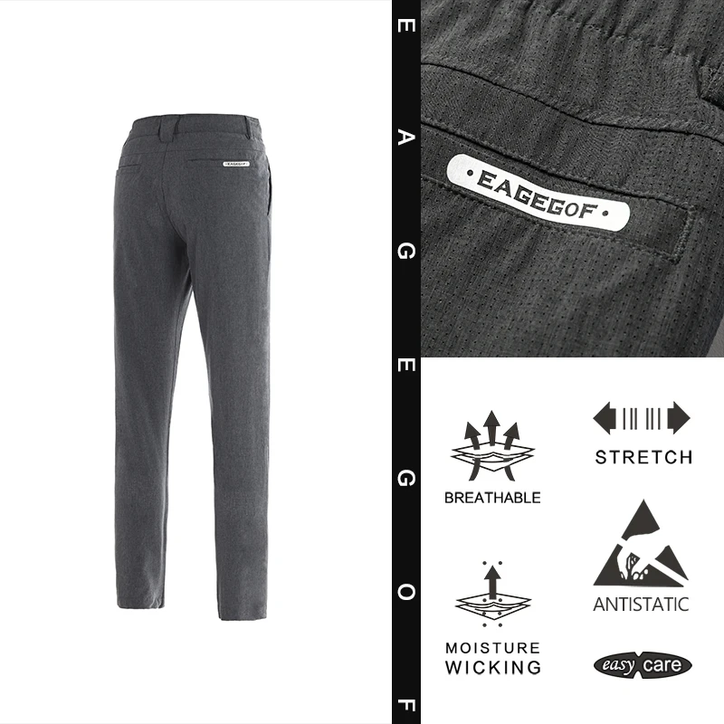 EAGEGOF Golf pants Men Four-sided stretch Sweatpants Non iron Business Loose and comfortable | Спорт и развлечения