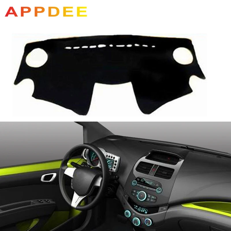 

APPDEE Car Auto Inner Dashboard Cover Dashmat Carpet Cape For Chevrolet Spark 2013 2014 2015 Sunshade Dash Mat Anti-dirty