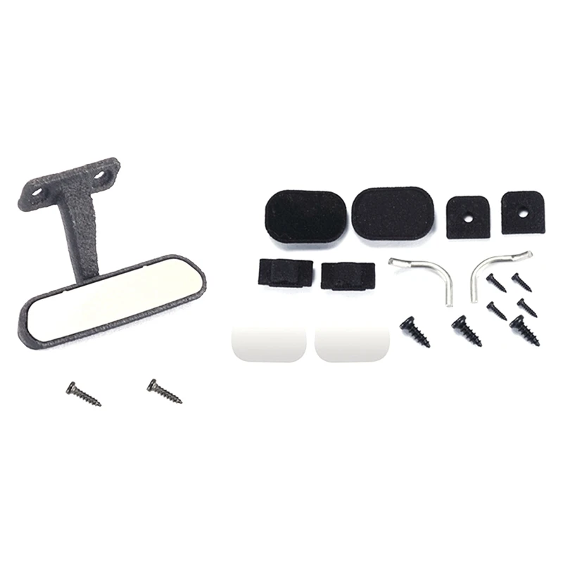 

2Set For WPL D12 1/10 RC Truck Car Upgrade Parts Stainless Steel Simulation Rearview Mirror Decoration Accessories
