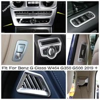 electric hand parking brake button head lights glass switch cover trim for mercedes benz g class w464 g350 g500 2019 2021