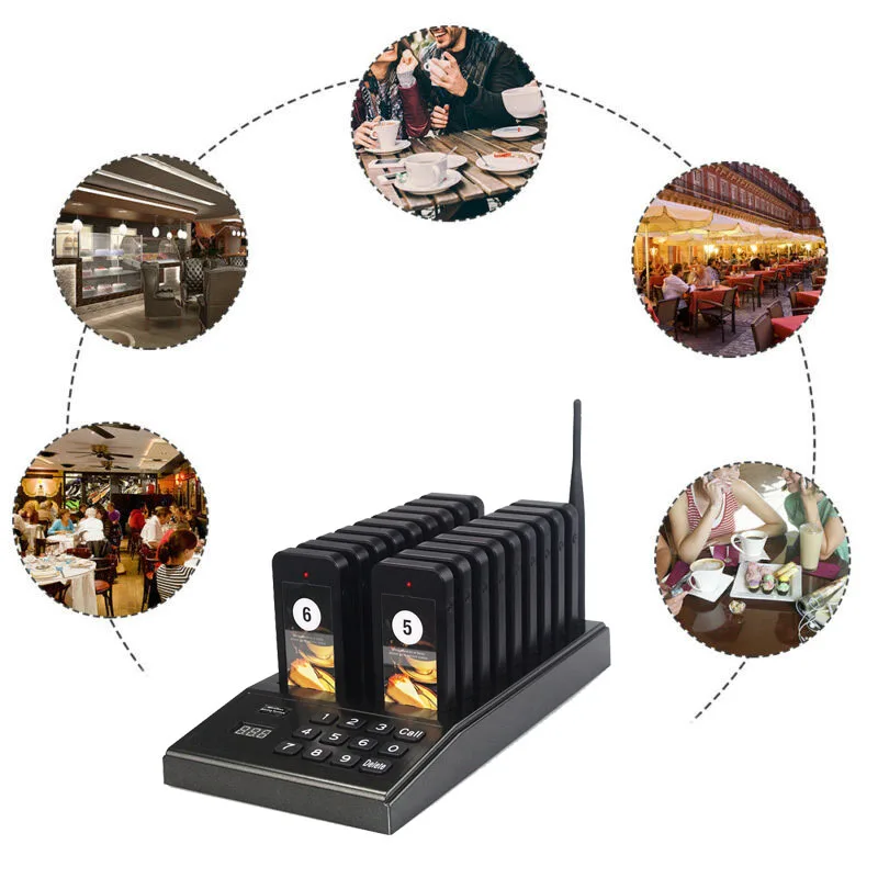 Система управления очередью ресторана пейджер беспроводная Подкачка 18 звонков