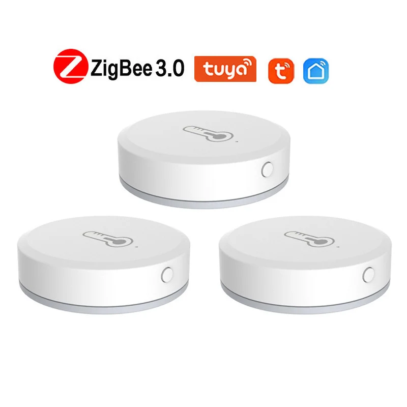 Смарт-датчик температуры и влажности Tuya ZigBee работает со шлюзом Zigbee через