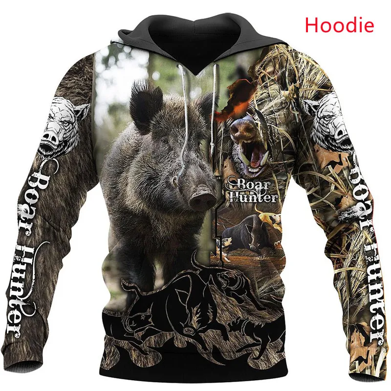 

Men's new crop top, interesting boar pattern, 3D printing, Harajuku casual zipper pullover, unisex sweatshirt/hoodie apparel 301