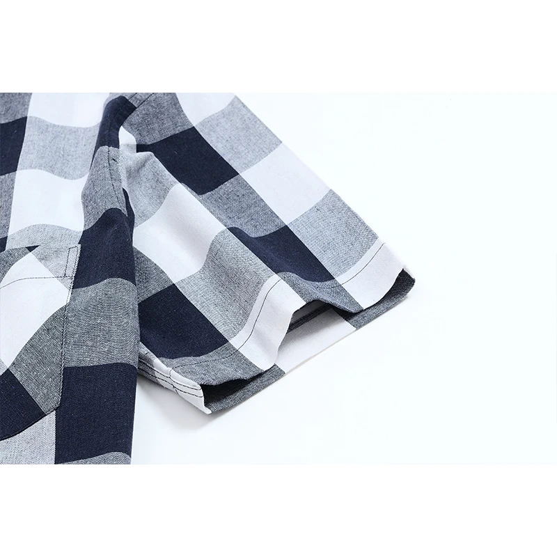 Aoliwen brand men 2020 new short-sleeved plaid shirt student shirt men's shirt summer short-sleeved casual shirt
