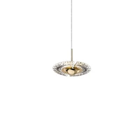 modern flying saucer chandelier crystal iron hanging lamp bar dining room bedroom restaurant commercial rotating led lighting