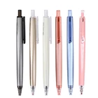 Высококачественная гелевая ручка с наконечником 0,5 мм, черныесиниекрасные чернила, новый металлический на ощупь, деловые ручки, канцелярские принадлежности для офиса и школы