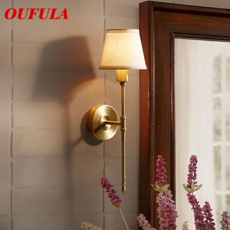 

BRIGHT Indoor Wall Lamps Fixture Copper Modern LED Sconce Contemporary Creative Decorative For Home Foyer Corridor Bedroom