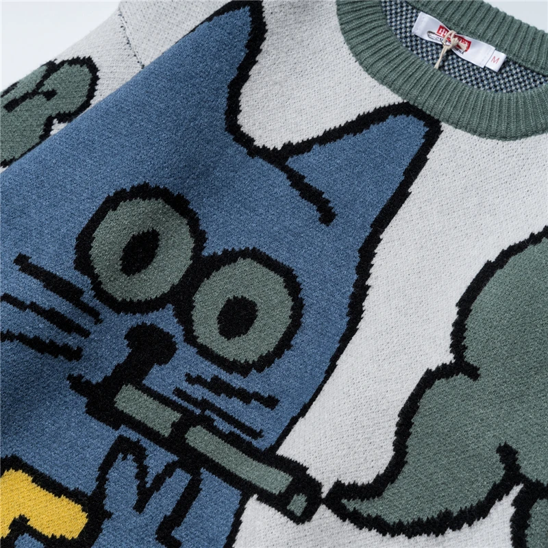 

2020 New Men Sweater Long Sleeve Soft Casual O-Neck Comfortable Loose Fashion Cotton Knitted Pullover Winter/Spring Wearing