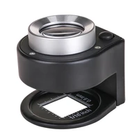 1pc 30x optical glass lens 6led full metal folding linen tester loupe magnifier thread counter magnifier magnifying glass