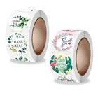 Наклейки с зелеными листьями и фламинго, 500x2,5 см, 2,5 шт.