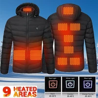 men warm jacket winter outdoor electric heating garb heated usb thermal coat clothing heatable sprots cotton jacket 29 areas