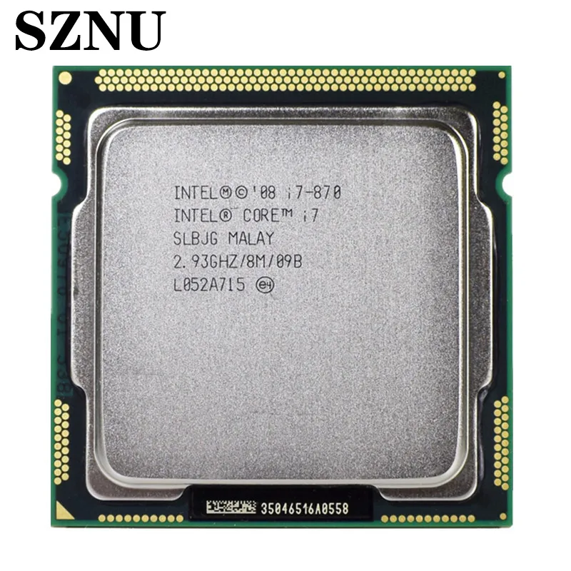 

Intel Core i7-870 i7 870 2.9 GHz Quad-Core CPU Processor 8M 95W LGA 1156