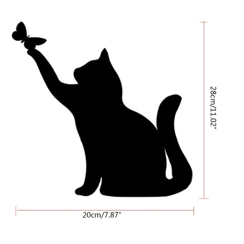

Metal Animal Black Cat Decorative Silhouette Garden Stakes Outdoor Statues Lawn Yard Halloween Decorations Art
