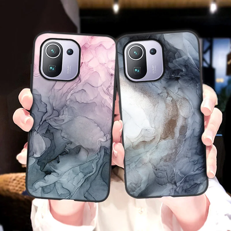 

Marble Painted Case For Xiami Mi Note 10 Lite Cases Silicon Funda Poco X3 Pro NFC M3 F3 Mi 11 10 Ultra 9T 9 Lite Mi11 MI10 Cover