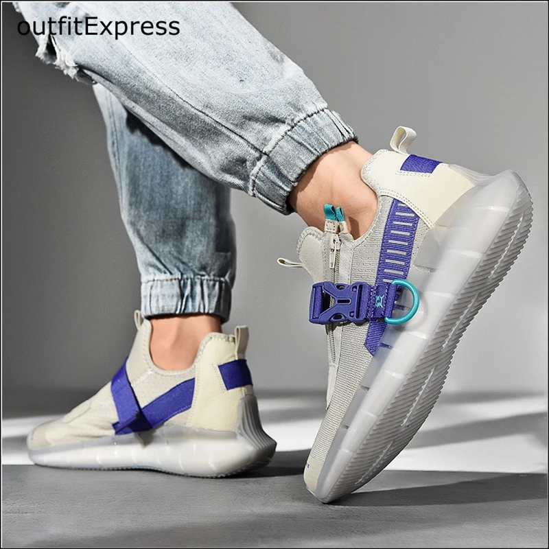 2020 Men Shoes Sneakers Flat Male Casual Comfortable Footwear Breathable Mesh Sport Tzapatos De Hombre Tenis | Спорт и развлечения
