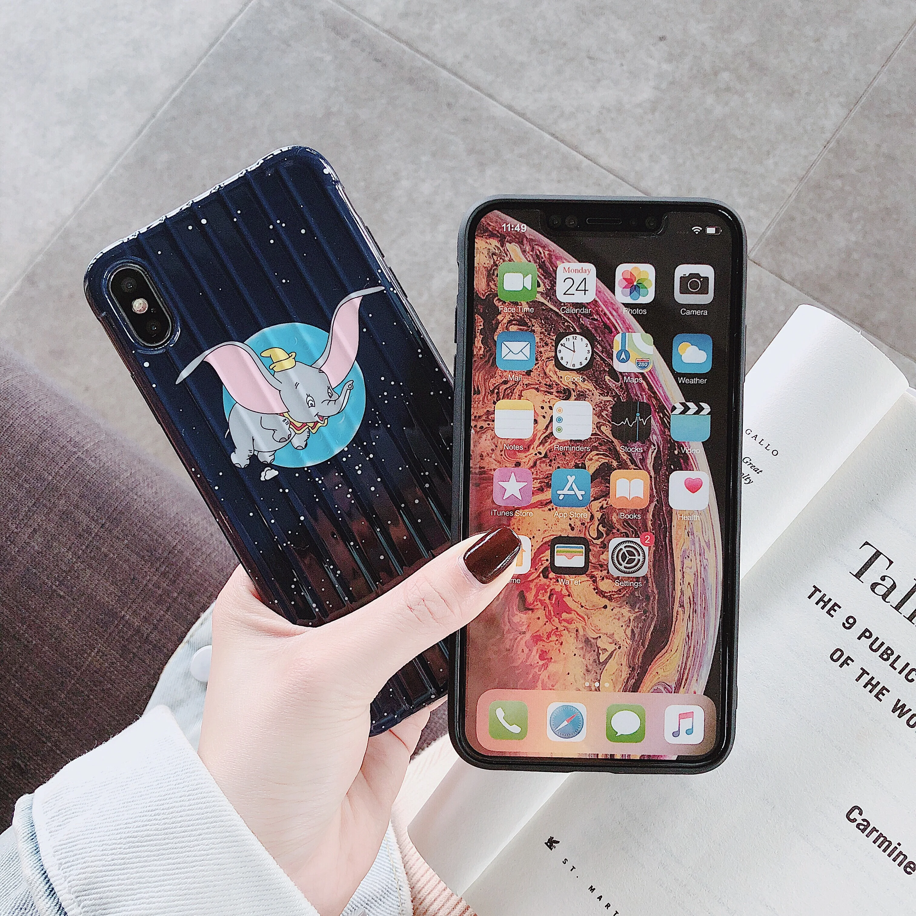 Новый чехол для мобильного телефона Dumbo surface iphone MAX XR X 6 6s 7 8 Plus starry sky small fly elephant