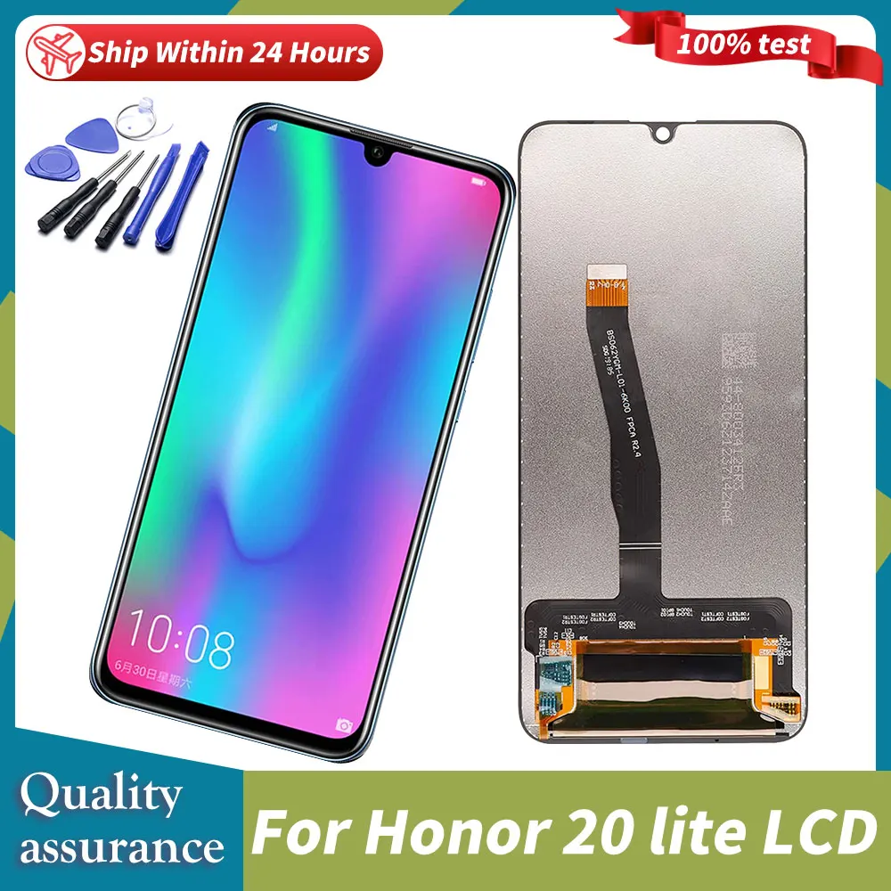 

6,21 ''для Huawei Honor 20 Lite дисплей сенсорный экран телефон с рамкой панели дигитайзер в сборе Замена для Honor 10i LCD