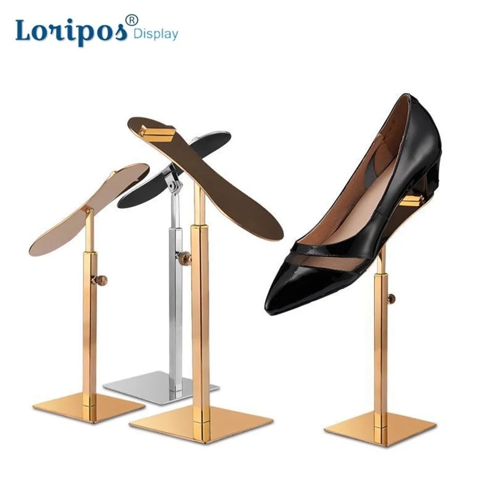 Подставка для обуви из нержавеющей стали металлическая с регулируемой высотой |